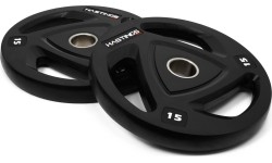 Zestaw gumowanych talerzy olimpijskich Tri-Grip Hastings Pro 15 kg