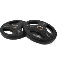 Zestaw olimpijskich talerzy gumowanych Pivot Fitness 15 kg