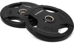 Zestaw gumowanych talerzy olimpijskich Hastings Tri-Grip 15 kg