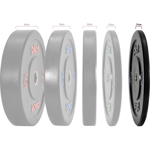 Pivot Fitness Pro Training Bumper Plates Zestaw 5 kg