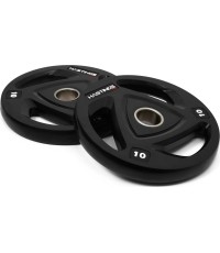 Zestaw talerzy olimpijskich Hastings Pro Rubber Tri-Grip 10 kg