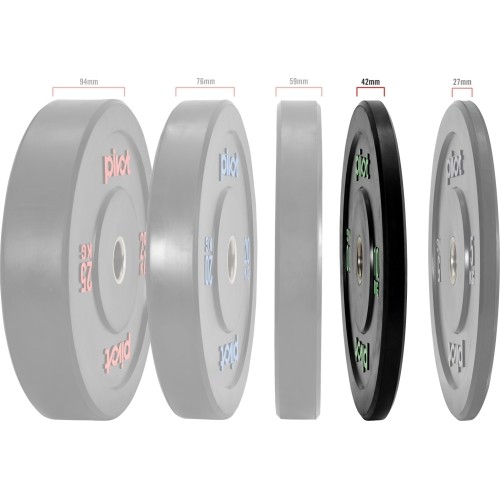 Pivot Fitness Pro Training Bumper Plates Zestaw 10 kg