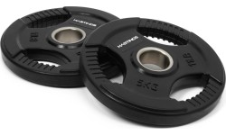Zestaw gumowanych olimpijskich obciążeń Hastings Tri-Grip, 5 kg