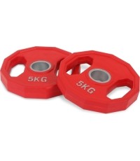 Zestaw gumowanych talerzy olimpijskich Kroon 5 kg