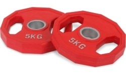 Zestaw gumowych talerzy olimpijskich 5 kg