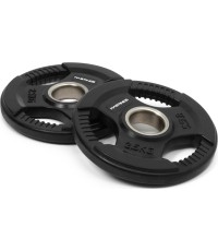 Zestaw gumowanych talerzy olimpijskich Tri-Grip Hastings 2,5 kg