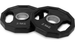 Zestaw gumowanych talerzy olimpijskich Kroon 2,5 kg