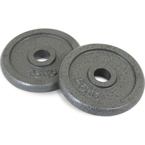 Zestaw żeliwnych obciążeń 2,5 kg 30 mm
