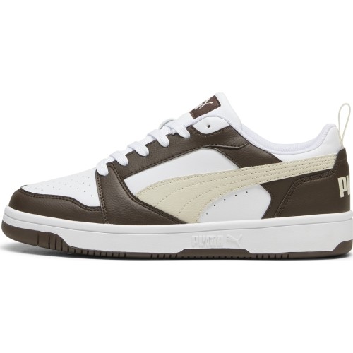 Buty męskie Puma Rebound V6 Low White Brown Beige 392328 31