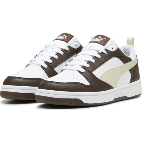 Buty męskie Puma Rebound V6 Low White Brown Beige 392328 31