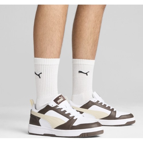 Buty męskie Puma Rebound V6 Low White Brown Beige 392328 31