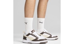 Buty męskie Puma Rebound V6 Low White Brown Beige 392328 31