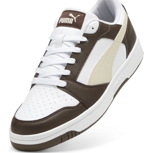 Buty męskie Puma Rebound V6 Low White Brown Beige 392328 31