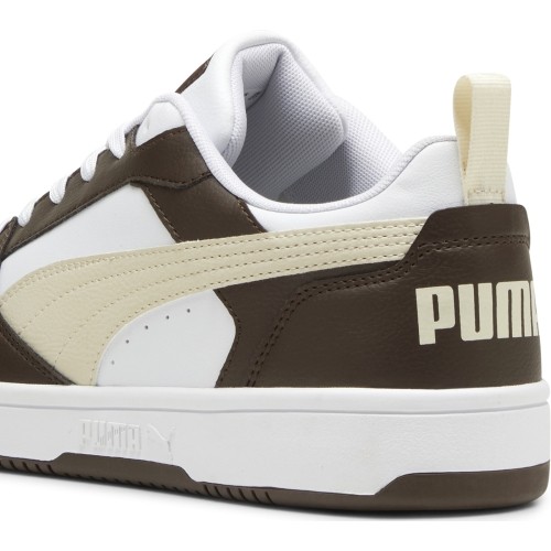 Buty męskie Puma Rebound V6 Low White Brown Beige 392328 31