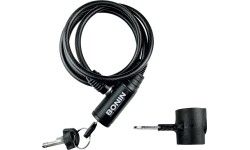 Zamek BONIN // zamek kablowy, z kluczem, z uchwytem, 6 x 1000 mm