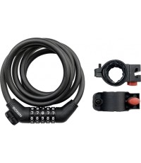 Zamek BONIN // zamek kablowy, szyfrowy, z uchwytem, 10 x 1500 mm