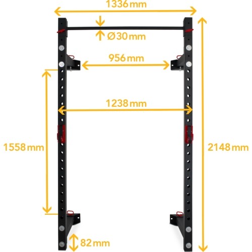 Pivot Fitness XR6226 komercyjny składany stojak ścienny