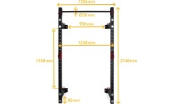 Pivot Fitness XR6226 komercyjny składany stojak ścienny
