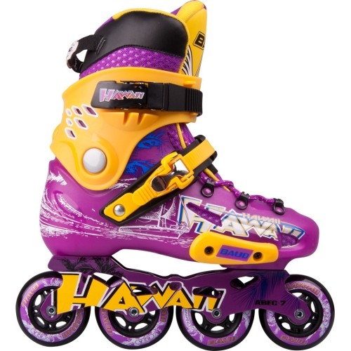 Stałe rolki Baud BD276 - Fioletowy-Żółty