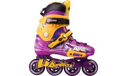 Stałe rolki Baud BD276 - Fioletowy-Żółty