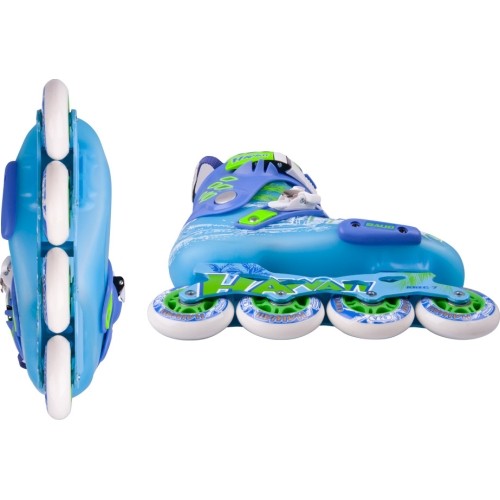 Stałe rolki Baud BD276 - Fioletowy-Żółty