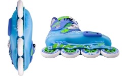 Stałe rolki Baud BD276 - Fioletowy-Żółty