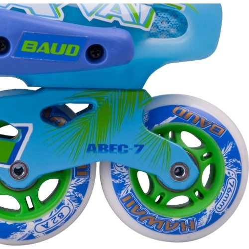 Stałe rolki Baud BD276 - Fioletowy-Żółty