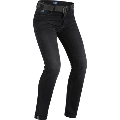 Damskie jeansy motocyklowe PMJ Legend Lady - Czarny