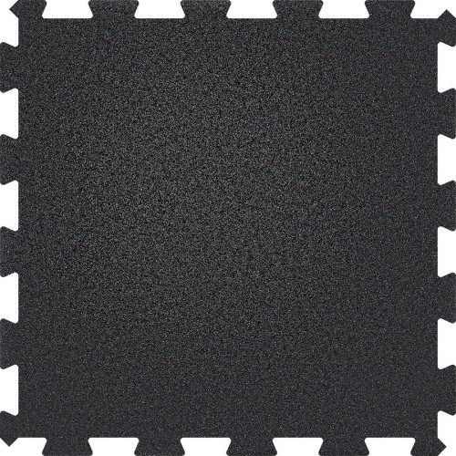Gumowe płyty - Puzzle na podłogę Nawierzchnia sportowa - Czarne, 98x98 cm