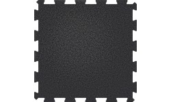 Gumowe płyty - Puzzle na podłogę Nawierzchnia sportowa - Czarne, 98x98 cm