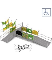Zestaw na plac zabaw dla osób na wózkjach inwalidzkich Inter-Play Kajo 2