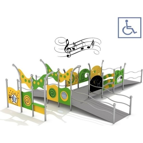 Zestaw na plac zabaw dla osób na wózkjach inwalidzkich Inter-Play Kajo 2