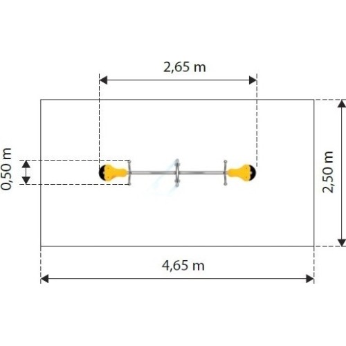Huśtawka równoważnia na plac zabaw Inter-Play Balancilo 1