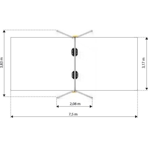 Podwójna huśtawka na plac zabaw Inter-Play Pendolo 1