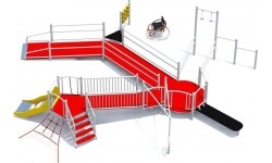 Zestaw integracyjny na plac zabaw dla osób na wózkach inwalidzkich Inter-Play Centaur