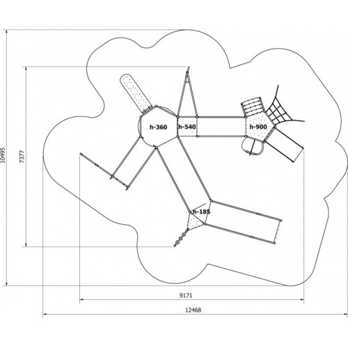 Zestaw integracyjny na plac zabaw dla osób na wózkach inwalidzkich Inter-Play Centaur