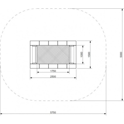 Trampolina Inter-Play Orta-I 150 x 250