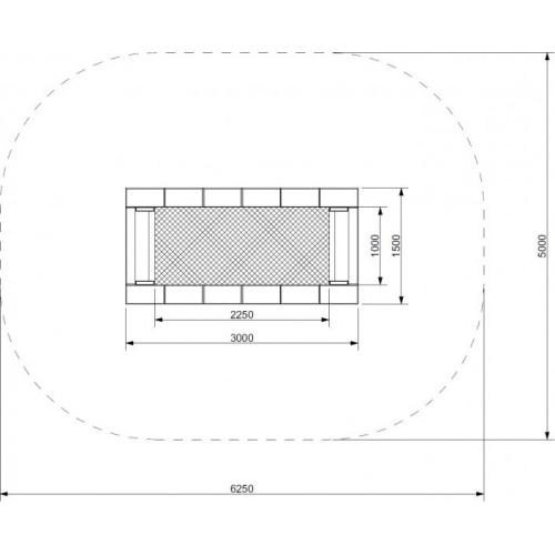 Trampolina Inter-Play Orta-I 150 x 300