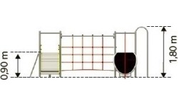 Zestaw wspinaczkowy na plac zabaw Inter-Play Daisy