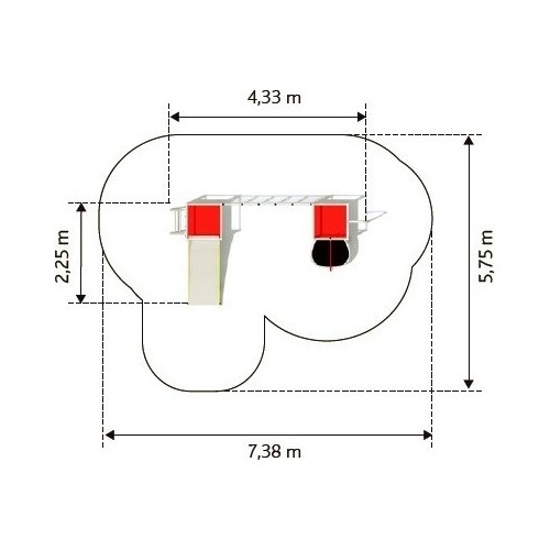 Zestaw wspinaczkowy na plac zabaw Inter-Play Daisy