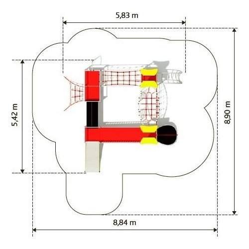 Zestaw wspinaczkowy na plac zabaw Inter-Play Gerbera