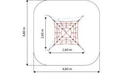 Siatka wspinaczkowa na plac zabaw Inter-Play Mt. Mnich