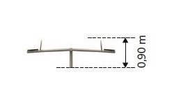 Huśtawka równoważnia na plac zabaw Inter-Play Tulip