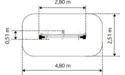 Huśtawka równoważnia na plac zabaw Inter-Play Tulip