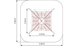 Siatka wspinaczkowa na plac zabaw Inter-Play Mt. Rosa