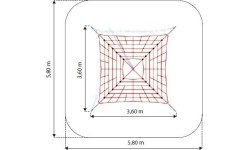 Siatka wspinaczkowa na plac zabaw Inter-Play Mt. Elbrus