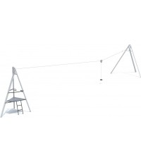 Zjazd linowy z platformą startową Inter-Play Aspen 25 m