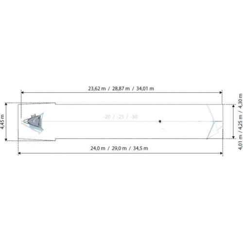Zjazd linowy z platformą startową Inter-Play Aspen 25 m