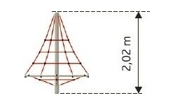 Siatka do wspinaczki na plac zabaw Inter-Play Mt. Kasprowy