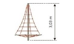 Siatka do wspinaczki na plac zabaw Inter-Play Mt. Blanc